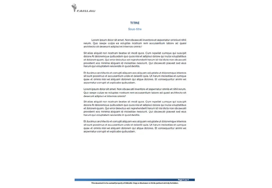 Les modèles de documents